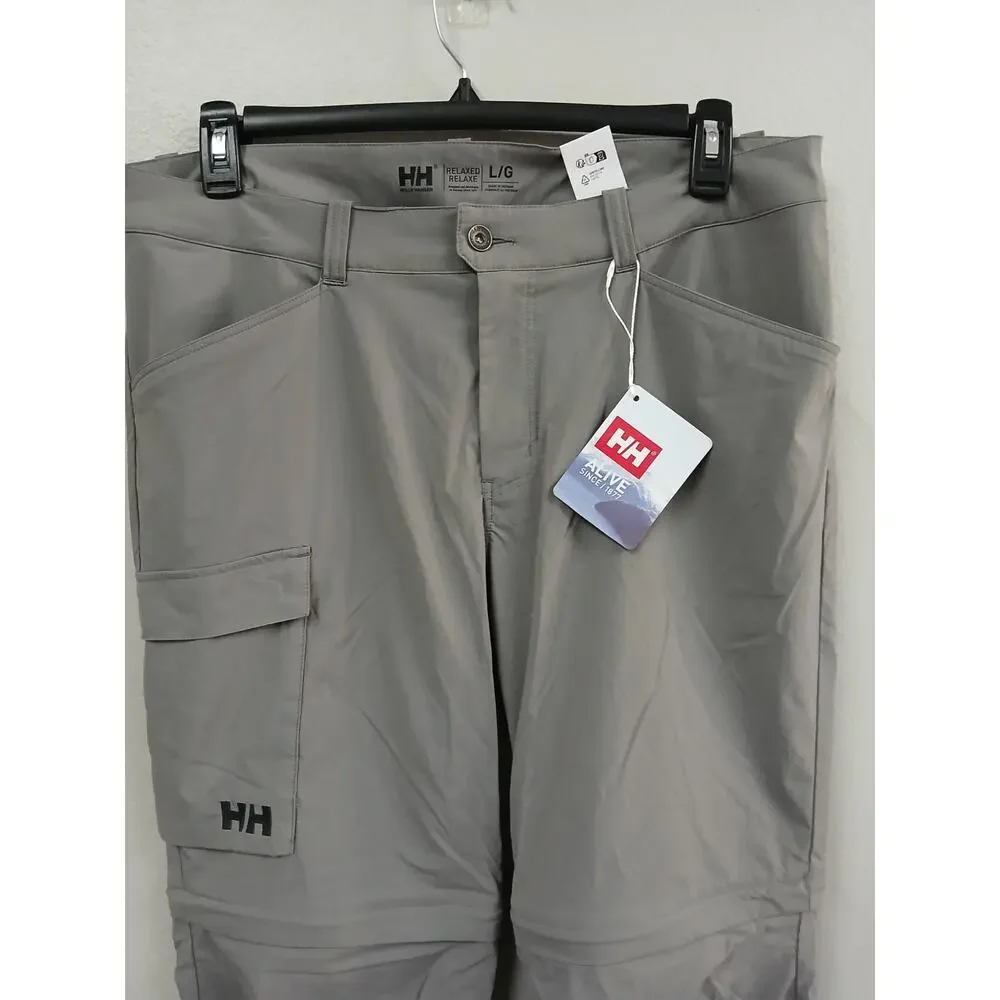Helly Hansen relaxed fit Men’s Elv Light Zip Off Tur Pants size lg